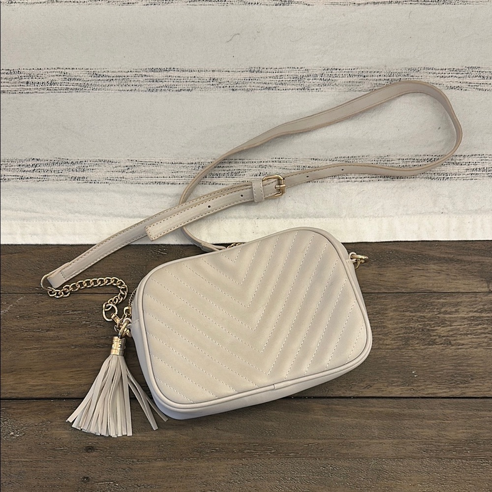 Cream Crossbody Bag